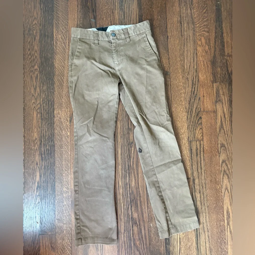 Volcom boys brown pants